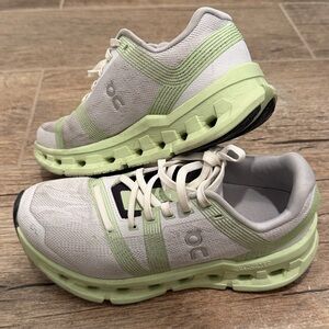 On Running Women's Green and White Athletic Shoes